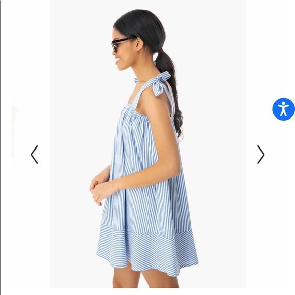 Summer swing dress with tie straps - Picture 2 of 8